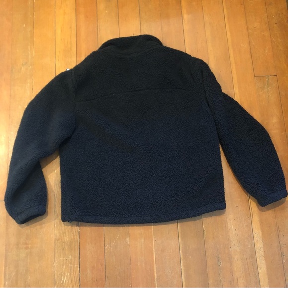 Betsey Johnson Funnel Neck Fleece Pullover Black - Picture 9 of 9